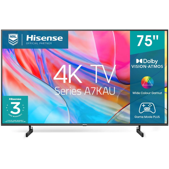 Hisense 75" A7KAU 4K UHD LED Smart TV